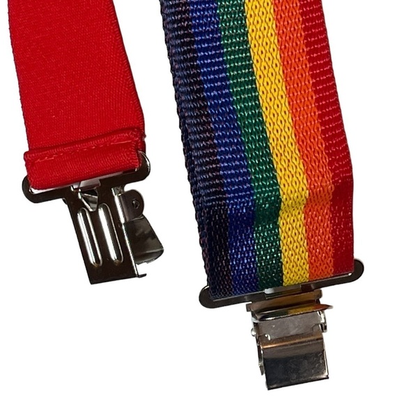 Atchison Leather And Canvas Rainbow Suspenders A305MC - Picture 4 of 7